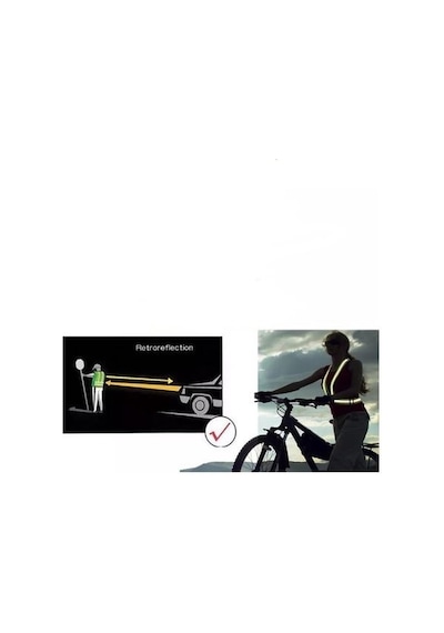 Reflektif Motosiklet Scooter ve Bisiklet Pratik İkaz Yeleği (8695558)