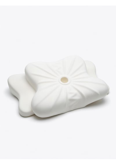 Simple The Pillow Queen Servikal Visco Yastık Mega Boy Ortopedik Boyun Yastığı Memory Foam Hafızalı Lüks Yastık Açık Gri
