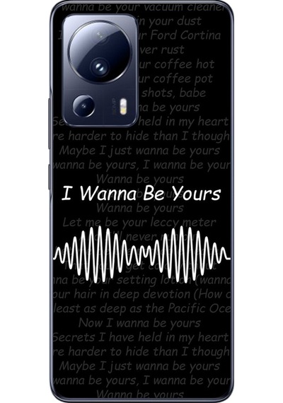 Xiaomi Mi 13 Lite Uyumlu Şeffaf Kılıf I Wanna Be Yours Tasarımlı