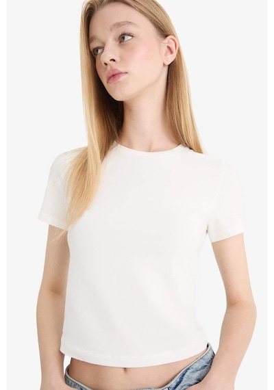 DeFacto Coool Fitted Basic Düz Kısa Kollu Tişört F3485AXNSER105