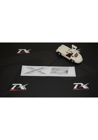 Bmw x5 Bagaj Krom Metal 3M 3D Yazı Logo
