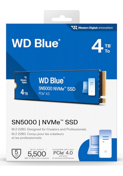 Wd Blue SN5000 4 TB WDS400T4B0E Pcıe Nvme SSD