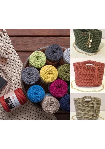 Art El Örgü İpi Macrame Cord 3 Mm, 801, 2x500 Gr