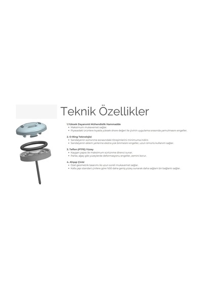 500 Adet Silentplug Sessiz Tapa Masa Sandalye Çivili Polygrid Krem Krem
