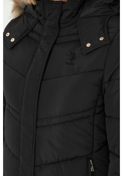 U.s. Polo Assn. Kadın Siyah Kaban 50289558-vr046 Siyah