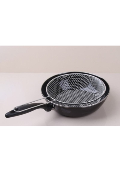 Emaye Wok Fritöz Kızartma Tavası 26 CM