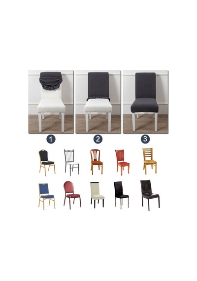 Kadife Sandalye Kılıfı Örtüsü -koyu Kahve 6 Adet Koyu Kahve - 66715909 Koyu Kahve