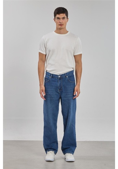 Barrels And Oıl Erkek Relaxed Fit Jean Pantolon - Mavi Mavi