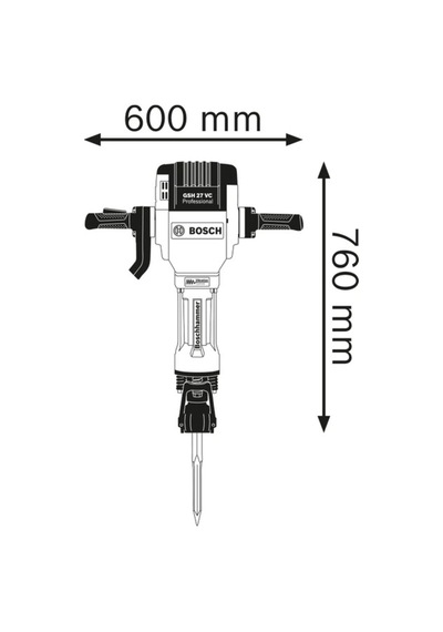 Gsh 27 Vc Kırıcı 2000 W Elektrikli Yüksek Performanslı 62 J Darbe Gücü İle Güçlü Alet