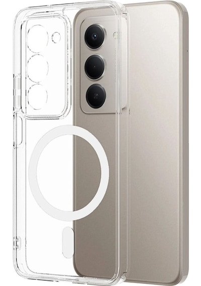 Xiaomi Redmi 15 4g Combo Sert Şeffaf Magsafe Kapak - Şeffaf Diğer