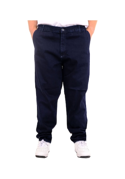 Mode Xl Büyük Beden Erkek Kot Pantolon Yan Cep Chıno 18880 Lacivert Lacivert