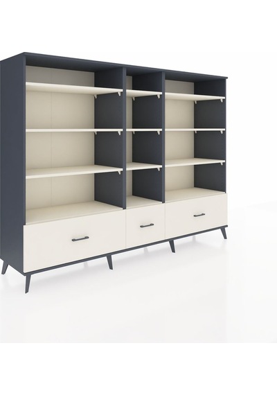 Hyperion Dolap 12 Raflı 3 Çekmeceli 220x44x163 Antrasit-aytaşı Antrasit-aytaşı Hyperion Dolap 12 Raflı 3 Çekmeceli 220x44x163 Antrasit-aytaşı Antrasit-aytaşı