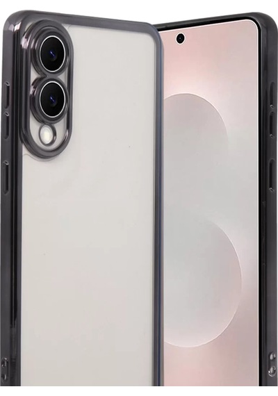 Newface Samsung Galaxy Uyumlu S25 Edge Razer Lensli Silikon - Siyah Şeffaf Diğer