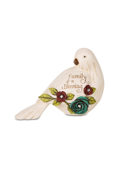 41043 Basit Ruhlar Aile Kuş Heykelcik, 10 Cm