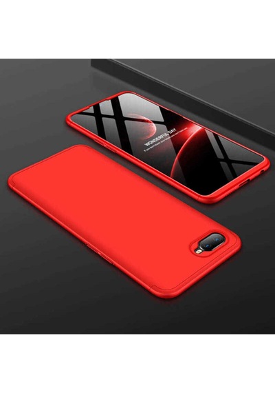 Oppo Ax7 Kılıf Zore Ays Kapak Kırmızı