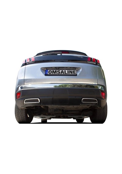 Omsa Peugeot 3008 Krom Egzoz Çerçevesi 2 Parça 2016 Ve Sonrası