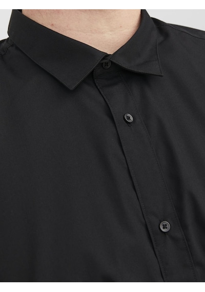 Jack & Jones Büyük Beden Uzun Kollu Gömlek - Joe - 12200623 Siyah