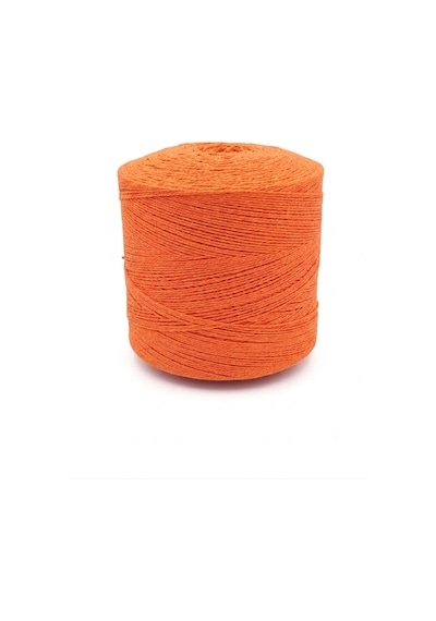1 Kg Pamuklu El Örgü İpi Runner İpi- Amigurumi Koton İp Punch İpi Motif Turuncu Renk