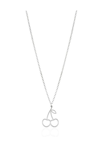 Oya Silver Minimal Tasarım Gümüş Kiraz Kolye Oyot367