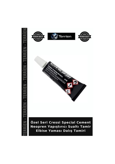 Özel Seri Cressi Special Cement Neopren Yapıştırıcı Sualtı Tamir Elbise Yaması Dalış Tamiri Standart