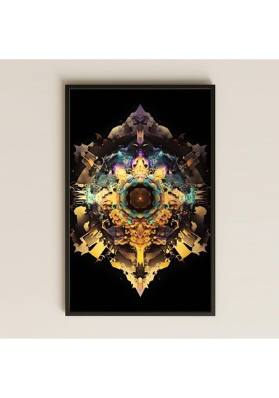Uv Baskılı Mandala Pvc Tablo - Kozmik Simetri