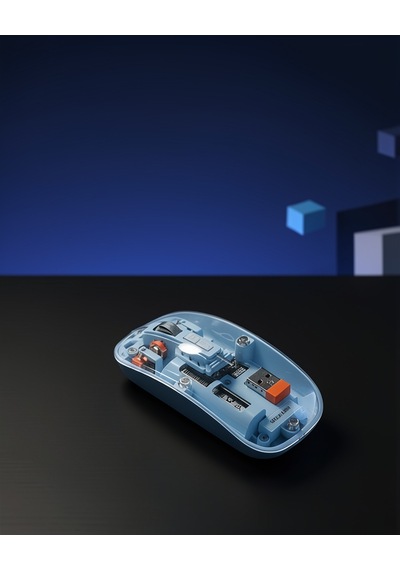Kablosuz Mavi Mouse 800 1600 Dpı Ayarlanabilir Pilli Diğer
