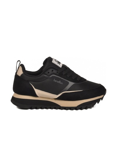United Colors Of Benetton Siyah Bağcıklı Memory Foam Unisex Spor Ayakkabı Bnı-11133 G