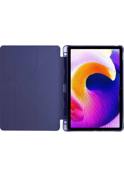 Xiaomi Redmi Pad Se Uyumlu Kalem Bölmeli Standlı Kılıf + Ekran Koruyucu + Kalem 3'lü Set Kılıf