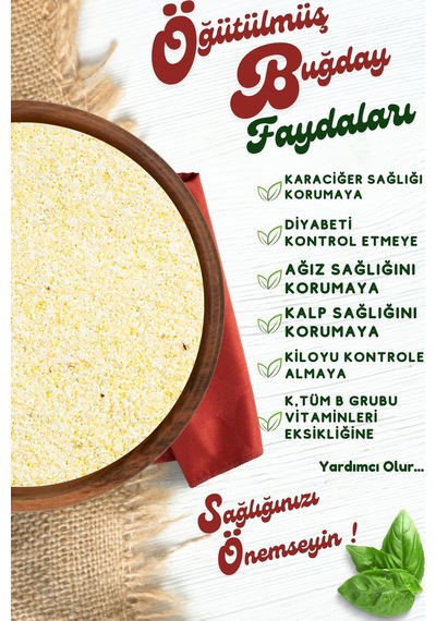 Yörem Afyon Meşhur Afyonkarahisar Günlük Taze Öğütülmüş Buğday Göce Triticum Aestivum 1000gr.