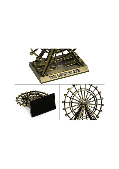 Dekoratif Metal The London Eye Biblo Dönme Dolap Biblo 9 Cm