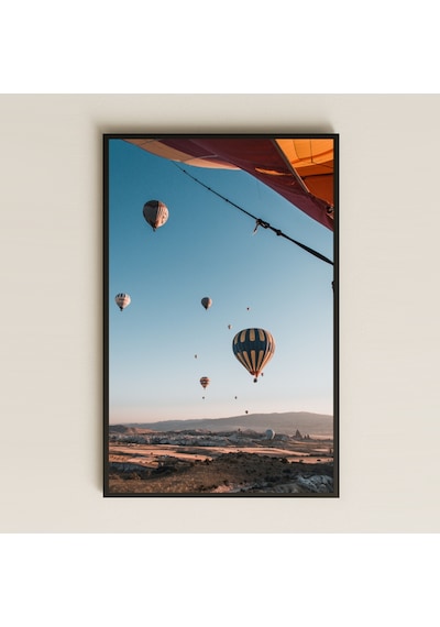 Kapadokya Balon Turu Uv Baskılı Dikey Manzara Pvc Tablo