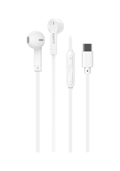 E336c Type-c Kablolu Kulak İçi Kulaklık 14.2mm Sürücü, Yüksek Ses Kalitesi, Mikrofonlu