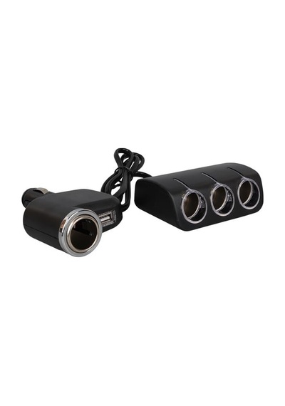 Olesson 1528 12-24v Tek Usb Girişli 120w 80cm Kablolu 3 Lü Araç Çakmak Çoklayıcı
