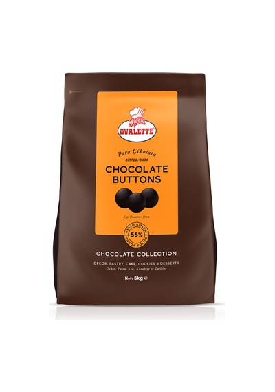 Ovalette %55 Bitter Para Çikolata 5 Kg 051-541