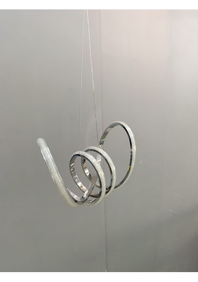 3renk Kelebek Kristal Led Sarkıt Tekli Krom