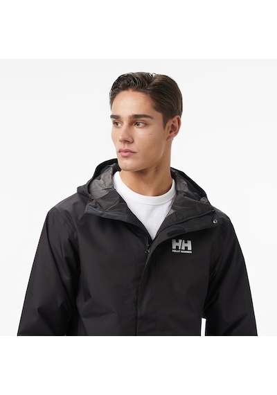 Helly Hansen Seven J Erkek Siyah Yağmurluk 62047