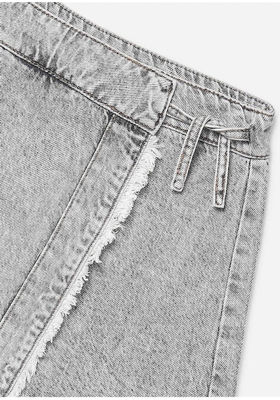Kız Çocuk Denim Şort Etek Gri 6903 Gri