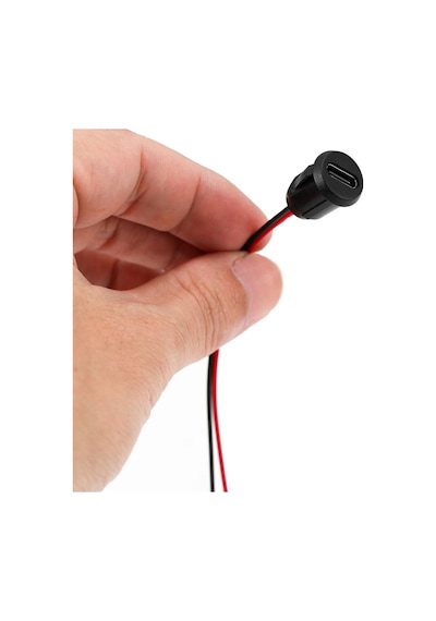 Type C Panel Montaj Dişi Soket 2 Pin 15cm Kablolu Uzatma Usb 3.1 Konnektör Araba Kamera Oyuncak