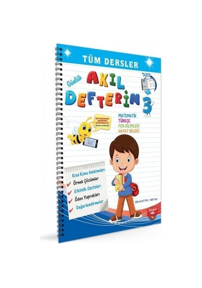 Çalışkan Arı 3. Sınıf Günlük Akıl Defterim Tüm Dersler