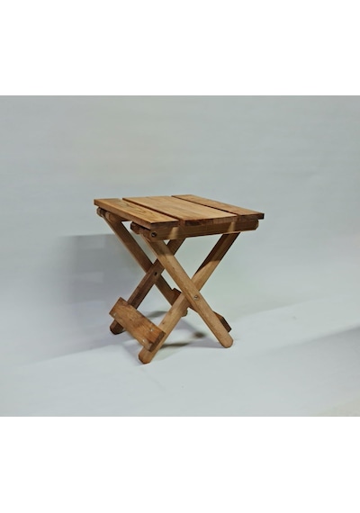 Ahşap Katlanır Tabure 1 Adet 30 cm x 36 xm