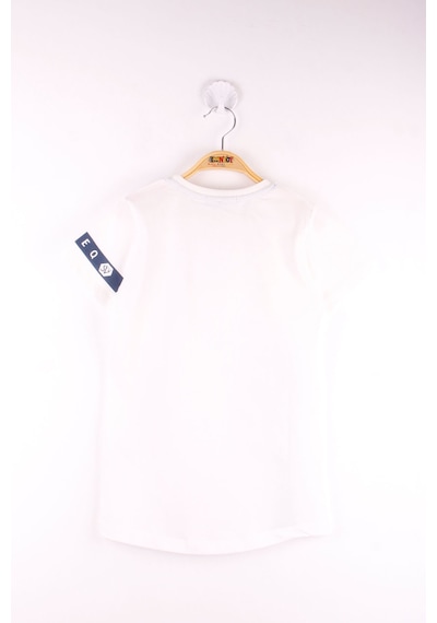 Toontoy Kids Toontoy Erkek Çocuk T-shirt Strong Baskılı Ekru
