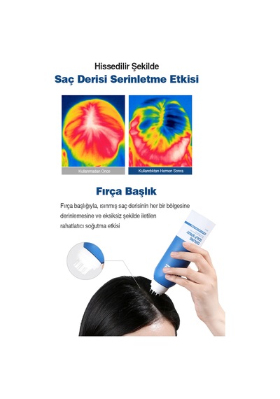 Serinlik Hissi Veren Ve Dökülme Karşıtı Bakım Sunan, Fırça Başlıklı Saç Spreyi Dashu Cooling Sprey