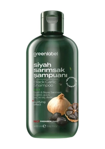 Greenlabel 2 İn 1 Beyaz & Siyah Sarımsak Şampuanı 400 ML