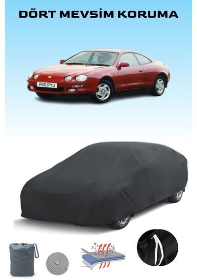 Siyah, Toyota Celıca 1994 - 1999, Araba Brandası, Oto Örtüsü, Araba Çadırı Siyah