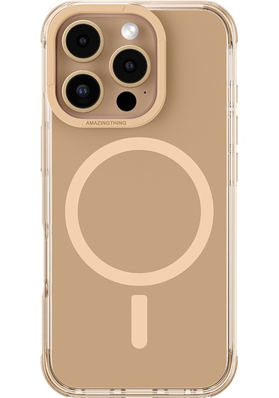 Apple Uyumlu iPhone 16 Pro Kılıf Magsafe Şarj Özellikli Amazingthing Omni Serisi Kapak Rose Gold