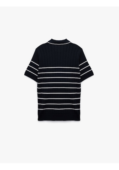 Koton Regular Fit Polo Yaka Dokulu Viskon Kısa Kollu Triko Tişört Lacivert Çizgili 6wam70023ht Lacivert Çizgili Koton Regular Fit Polo Yaka Dokulu Viskon Kısa Kollu Triko Tişört Lacivert Çizgili 6wam70023ht Lacivert Çizgili