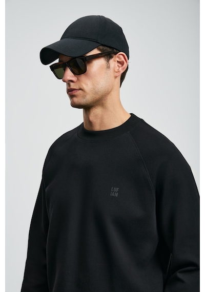 Lufian Erkek Sweatshirt 112030179 Siyah