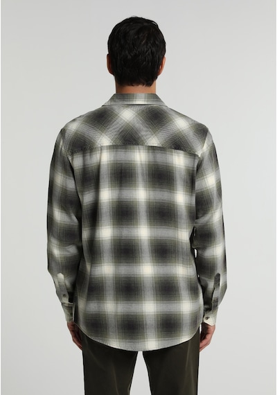 Colin's Colins Regular Fit Shirt Neck Ekoseli Erkek Yeşil Uzun Kol Gömlek Cl1082102 Q1.v1 Grn