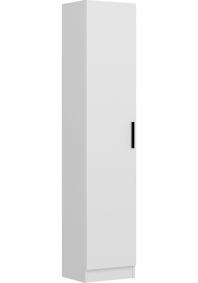 Minar Kale 210 Cm 1 Kapaklı 1b Raf Portmanto Beyaz