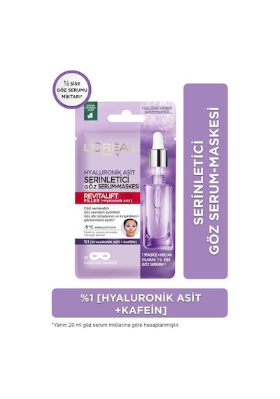 L'Oreal Paris Revitalift Filler Serinletici Göz Serum Maskesi 11 G